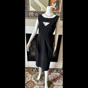 Bettie Page By Tatyana Vintage Black &White pencil Skirt Megan Swing Dress